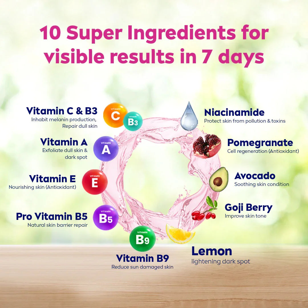Nivea Extra Bright 10 Super Vitamins & Skin Foods Serum - 320ml