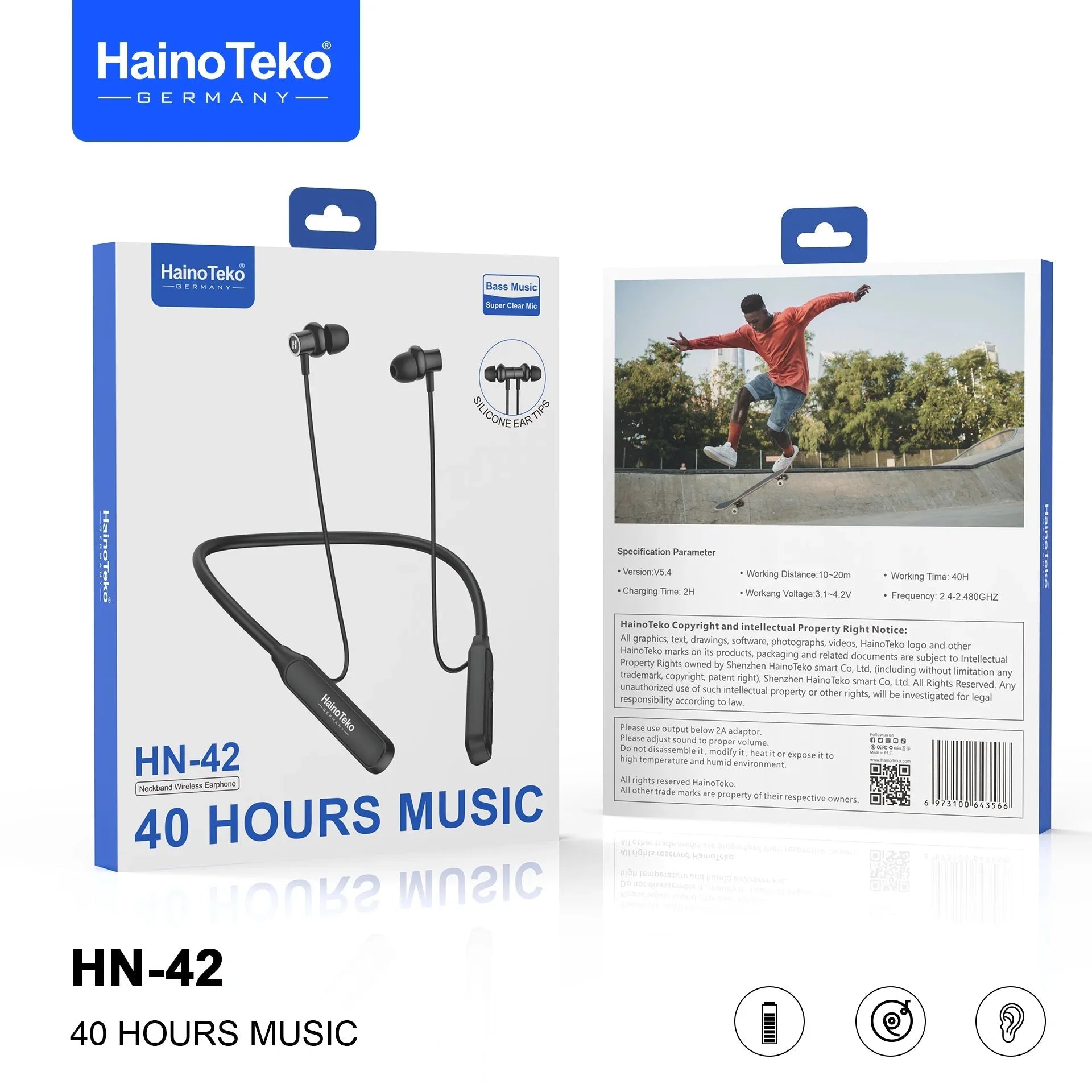 Haino Teko HN-42 Wireless Bluetooth Neckband - Germany