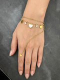 Unique Design Golden Stainless Steel Bracelet - B08