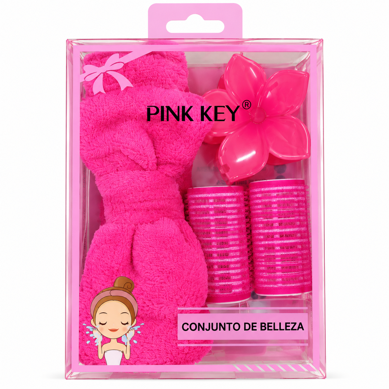 مجموعة هدايا Pink Key الفاخرة للاستحمام والجمال - PC9504