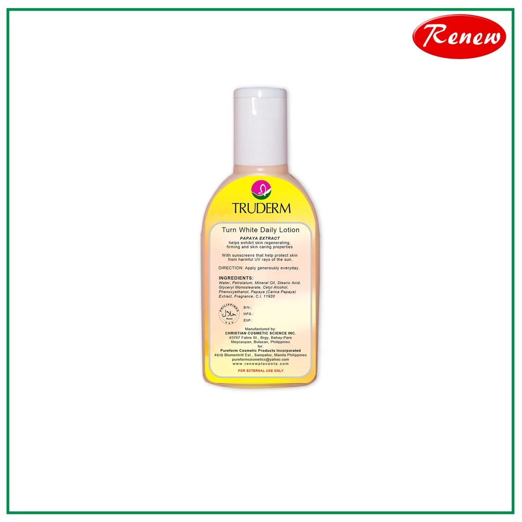 Truderm Turn White Daily Lotion With Papaya Extract - 120ml