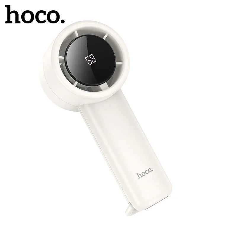 Hoco Portable Handheld Fan With LED Display - HX63