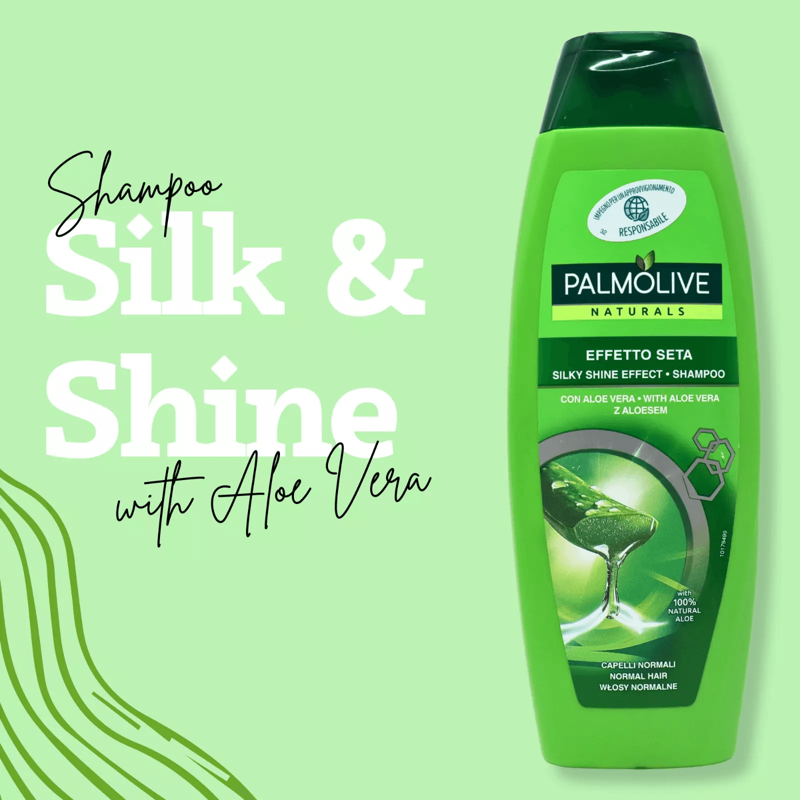 Palmolive Naturals Effetto Seta (Silky Shine Effect) Shampoo - 350ml