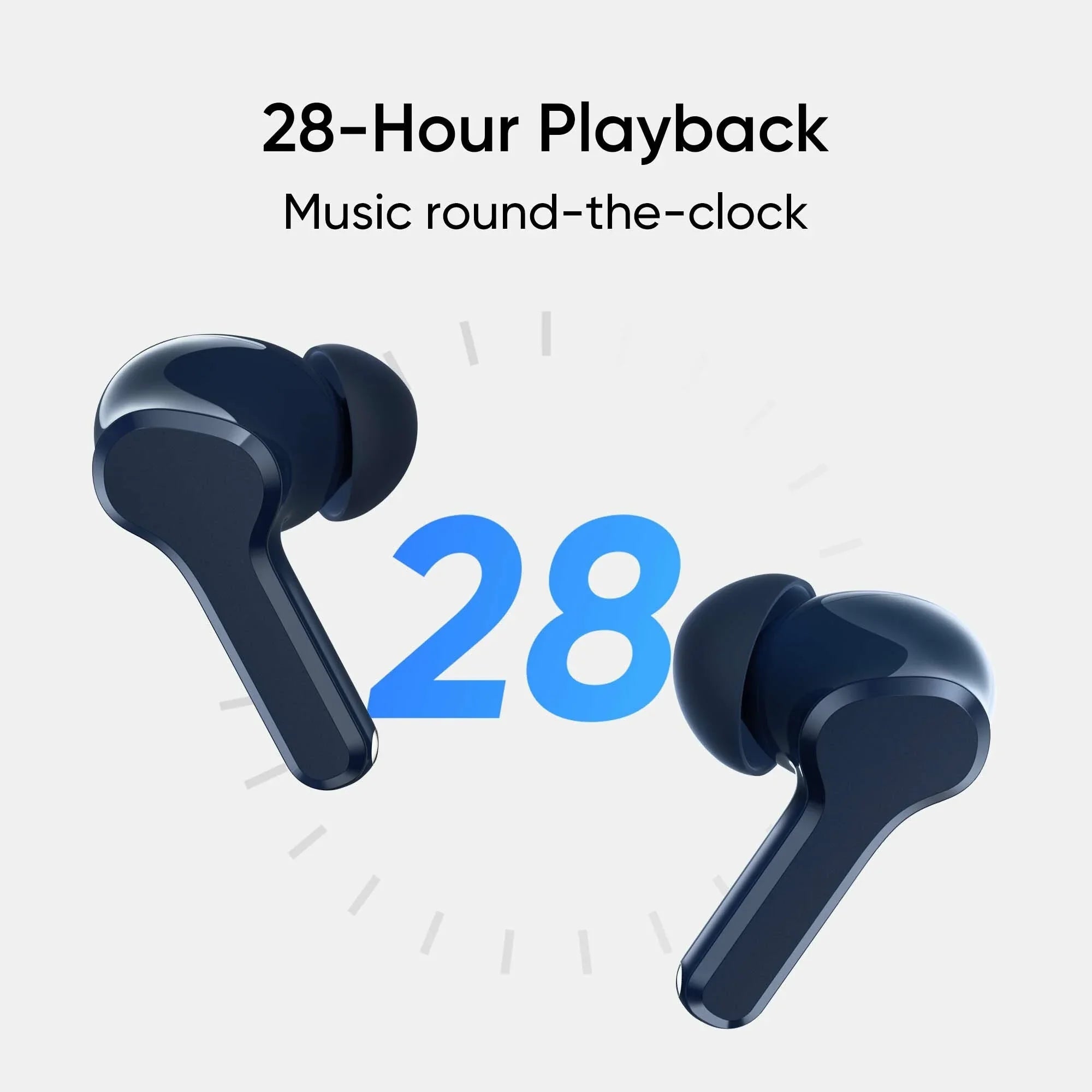 Realme T100 True Wireless Earbuds Original - Blue