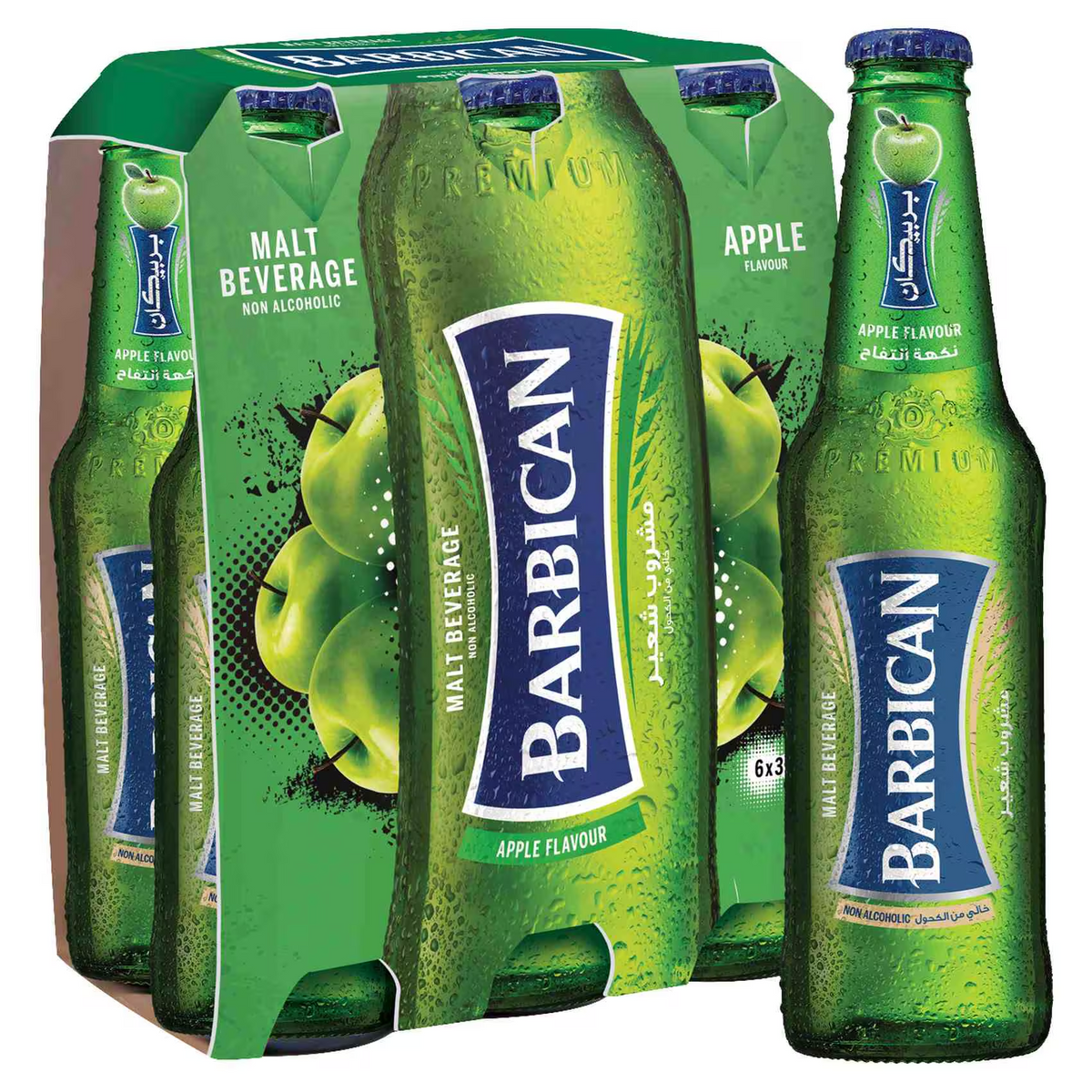 Barbican Apple Flavour Malt Beverage - 330ml × 6 Pcs