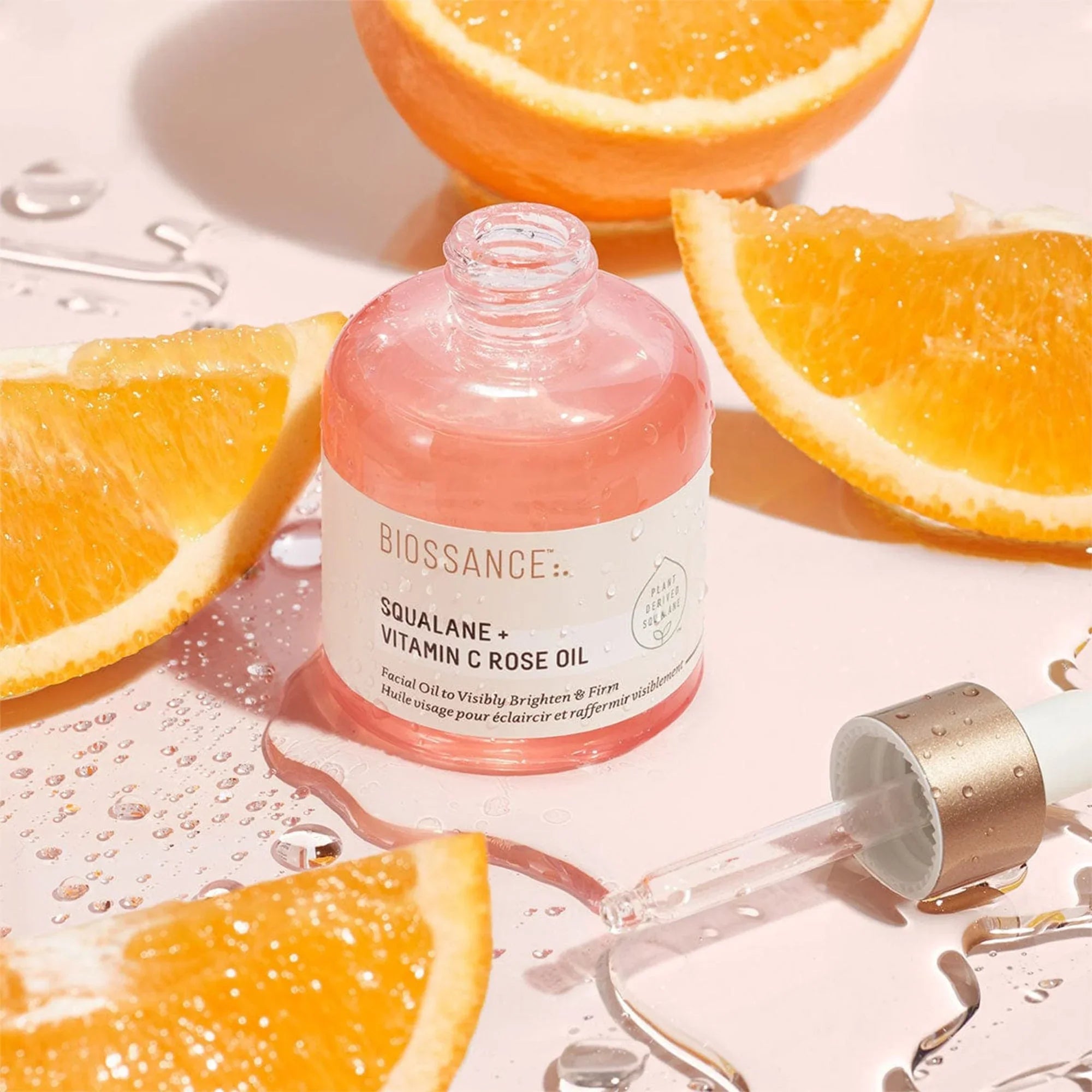 BIOSSANCE Squalane + Vitamin C Rose Face Oil - 30ml