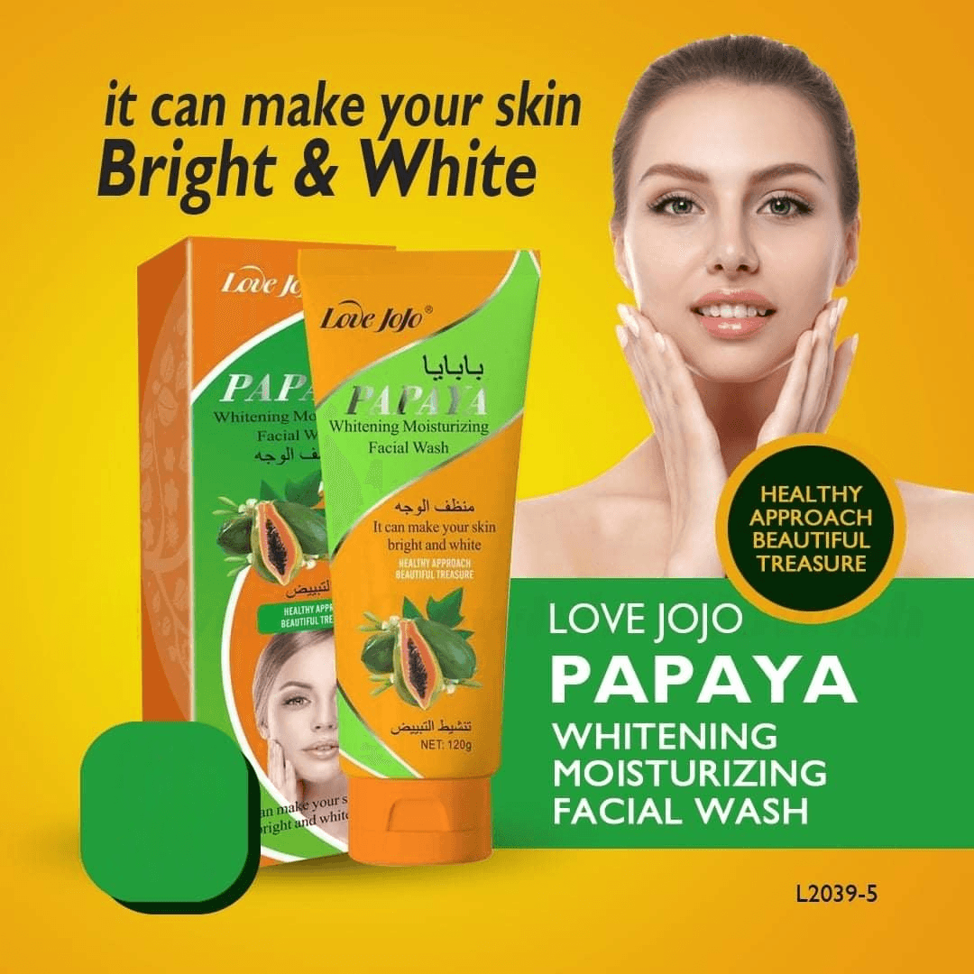Love Jojo Papaya Whitening Moisturizing Facial Wash - 120g