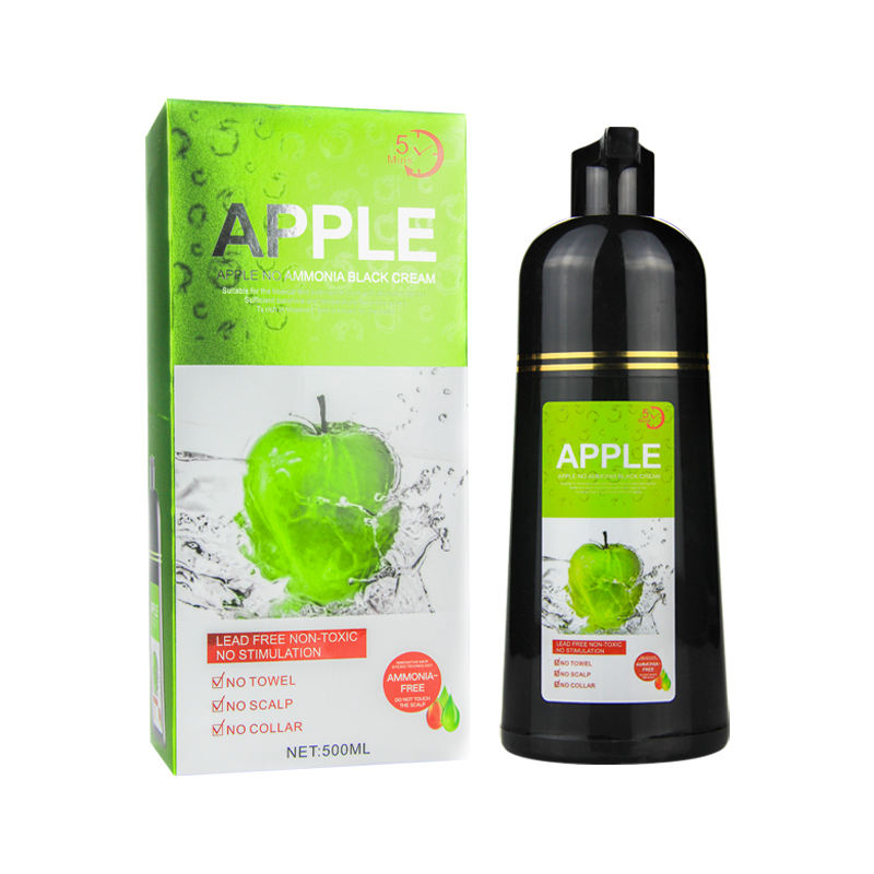Apple Black Hair Color Cream Ammonia Free - 500ml
