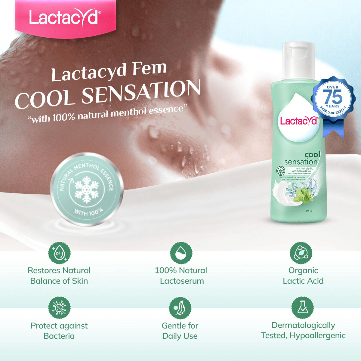 Lactacyd Feminine Wash Cool Sensation - 150ml