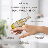 زيت الشعر ViCREA &amp; Honey Deep Moist الخطوة 3.0 100 مل (اليابان)