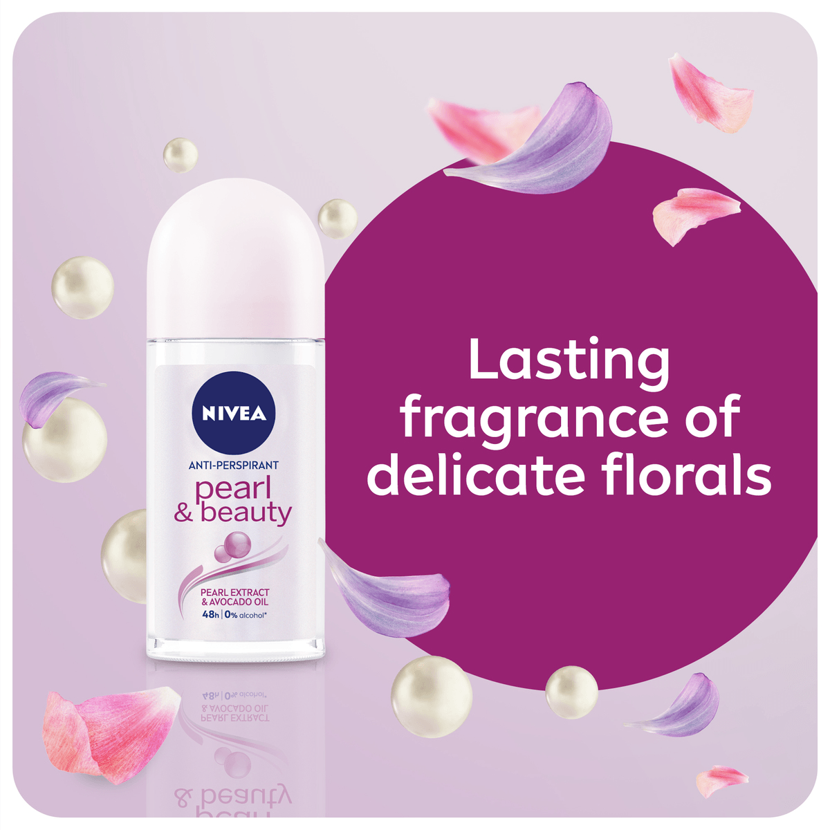 Nivea Roll On Pearl & Beauty With Avocado Oil - 50ml