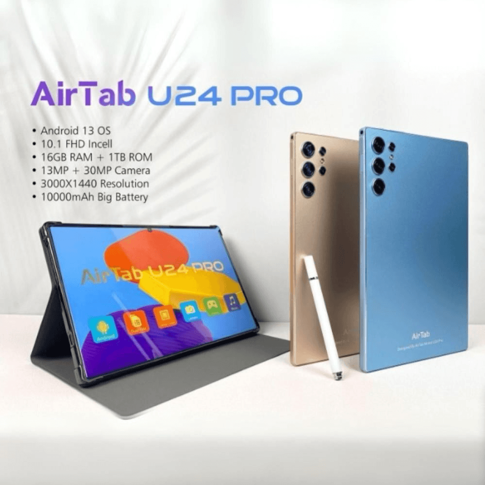 تابلت اير تاب 16 جيجا رام + 1 تيرا بايت روم - U24 PRO