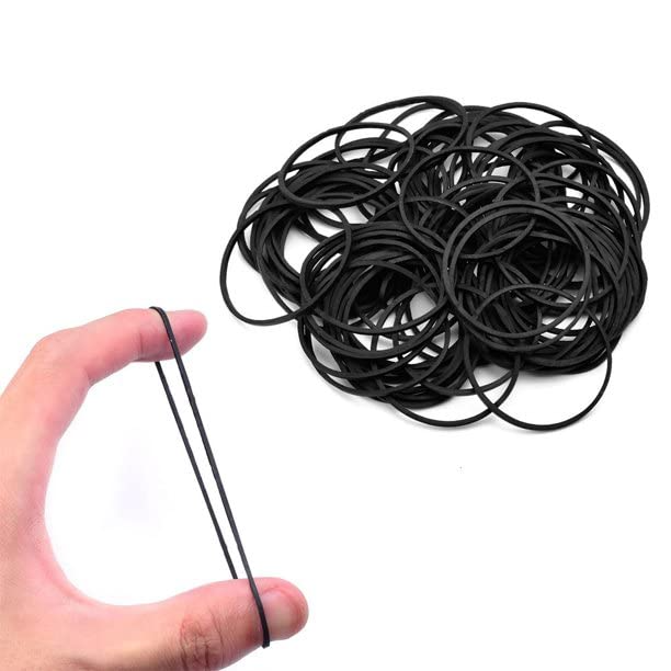 Premium Elastic Rubber Bands Black Color KT-109-525