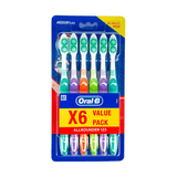 Oral B Toothbrush All Rounder 123 - Medium (Pack Of 6)