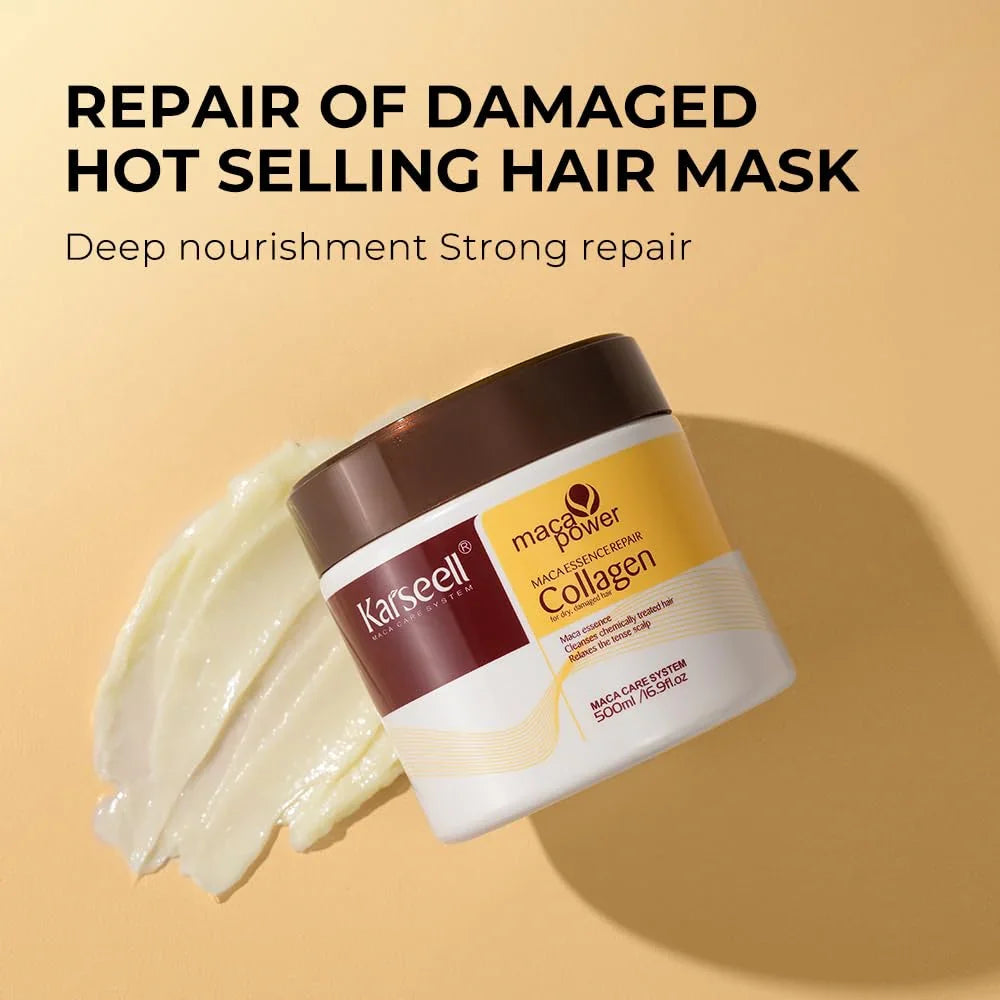 Karseell Maca Power Repair Set Hair Mask + Essence Oil - 500ml+50ml
