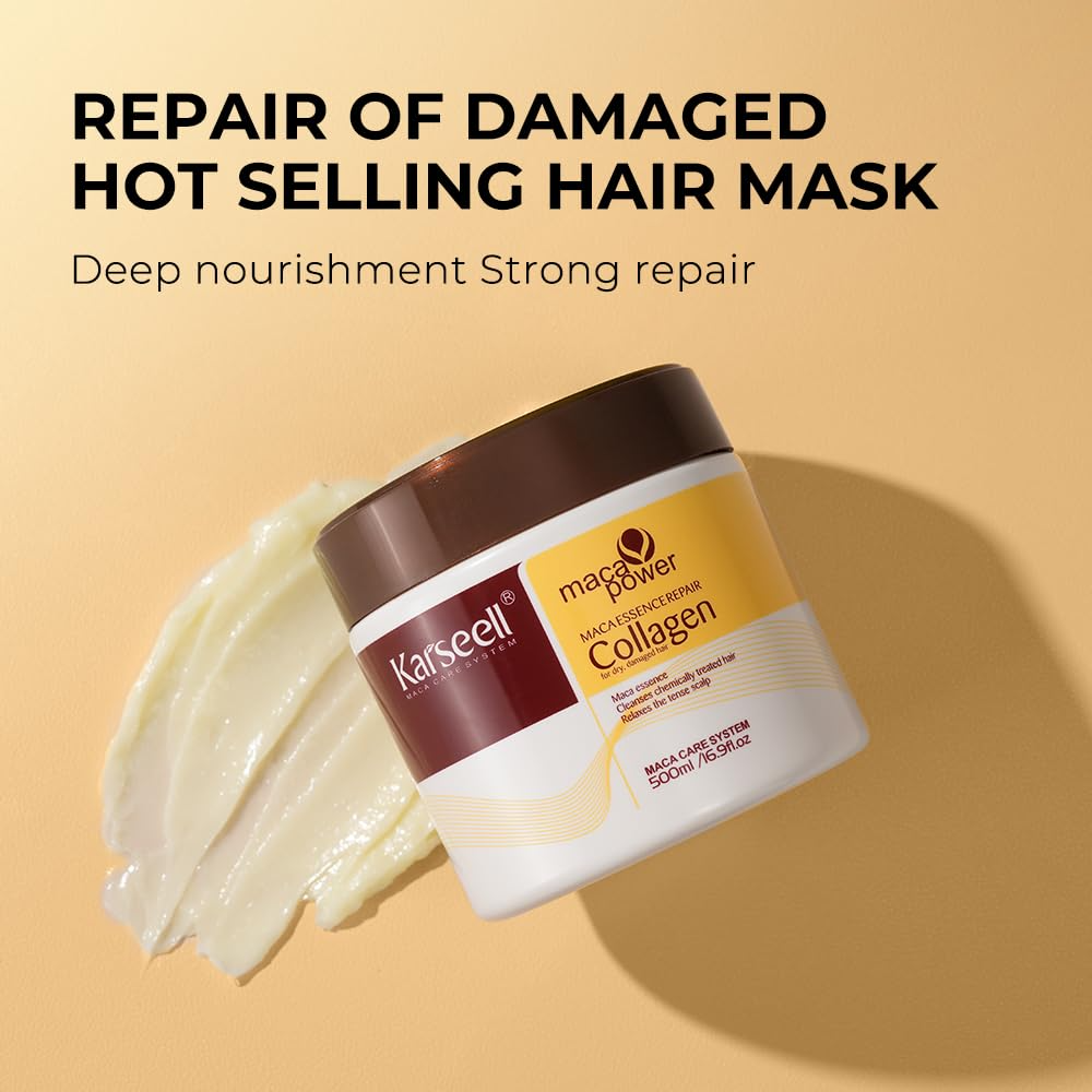Karseell Maca Power Repair Set Hair Mask + Essence Oil - 500ml+50ml