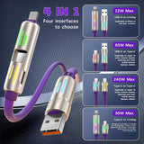 Multi Charging 240W 4 in 1 Fast Charging Cable