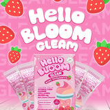 مشروب عصير حليب الفراولة اللامع من Hello Bloom - عدد 10 × 18 جرام (180 جرام)