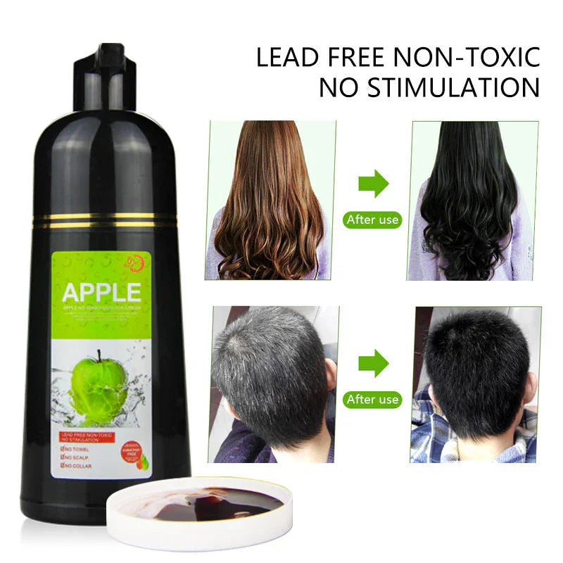 Apple Black Hair Color Cream Ammonia Free - 500ml