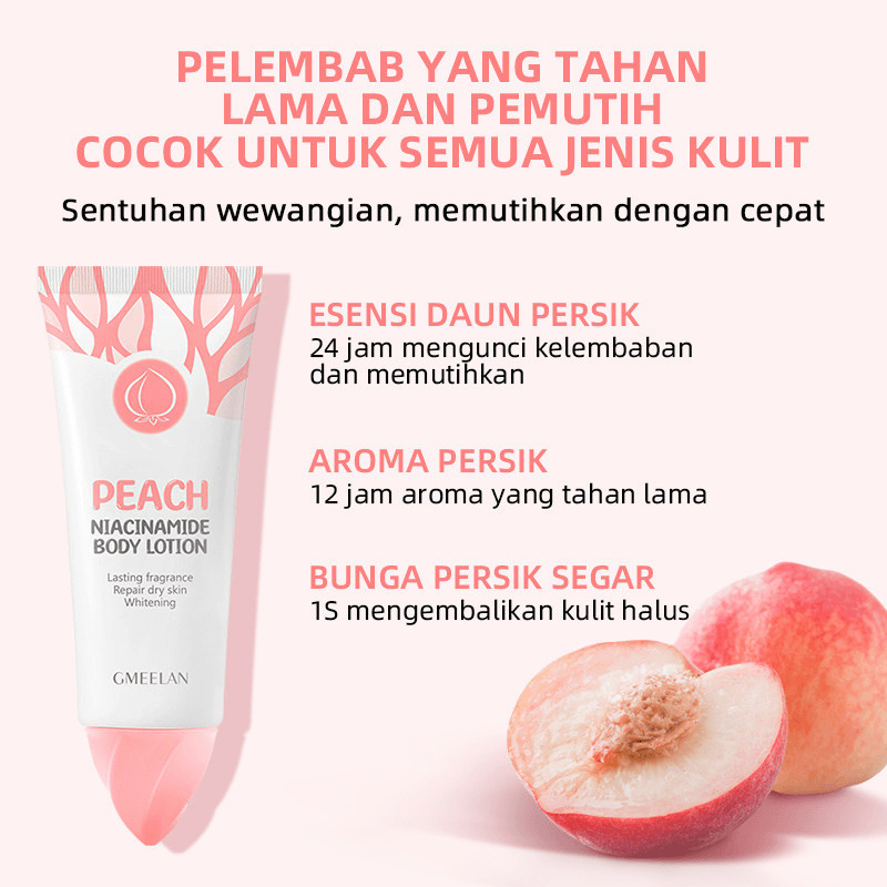 GMEELAN Peach Niacinamide Body Lotion - 100g