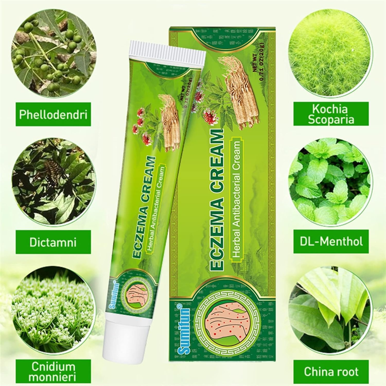 Sumifun Eczema Herbal Antibacterial Cream - 20g