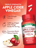Nature's Truth Apple Cider Vinegar Vegan Caps - 60 Pcs