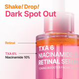 Purito TXA 6 Niacinamide 10 Retinal Facial Serum - 30ml