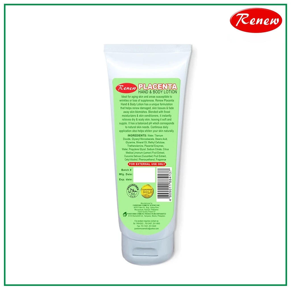 Renew Placenta Hand & Body Lotion - 120ml