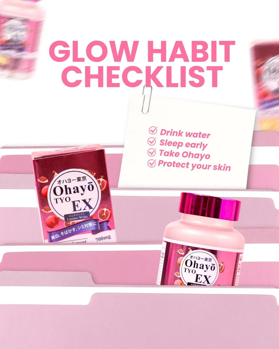 ohayo glutathione TYO EX Lumine White 700mg, 60 Capsules D Nelson Enterprises OHAYO TYO EX LUMINE WHITE