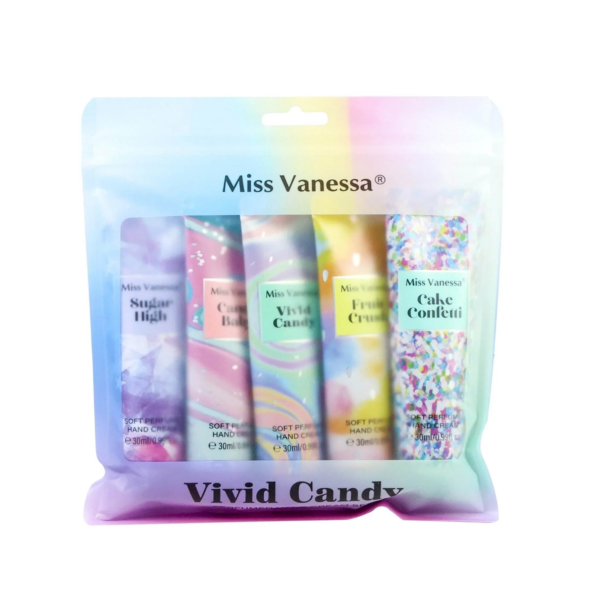 Miss Vanessa Vivid Candy Perfumed Hand Cream Set - 30g x 5 Pcs