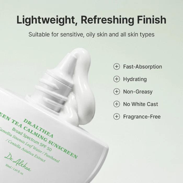 Dr.Althea Green Tea Fresh Sunscreen SPF50 PA++++ - 50ml (New Packing)