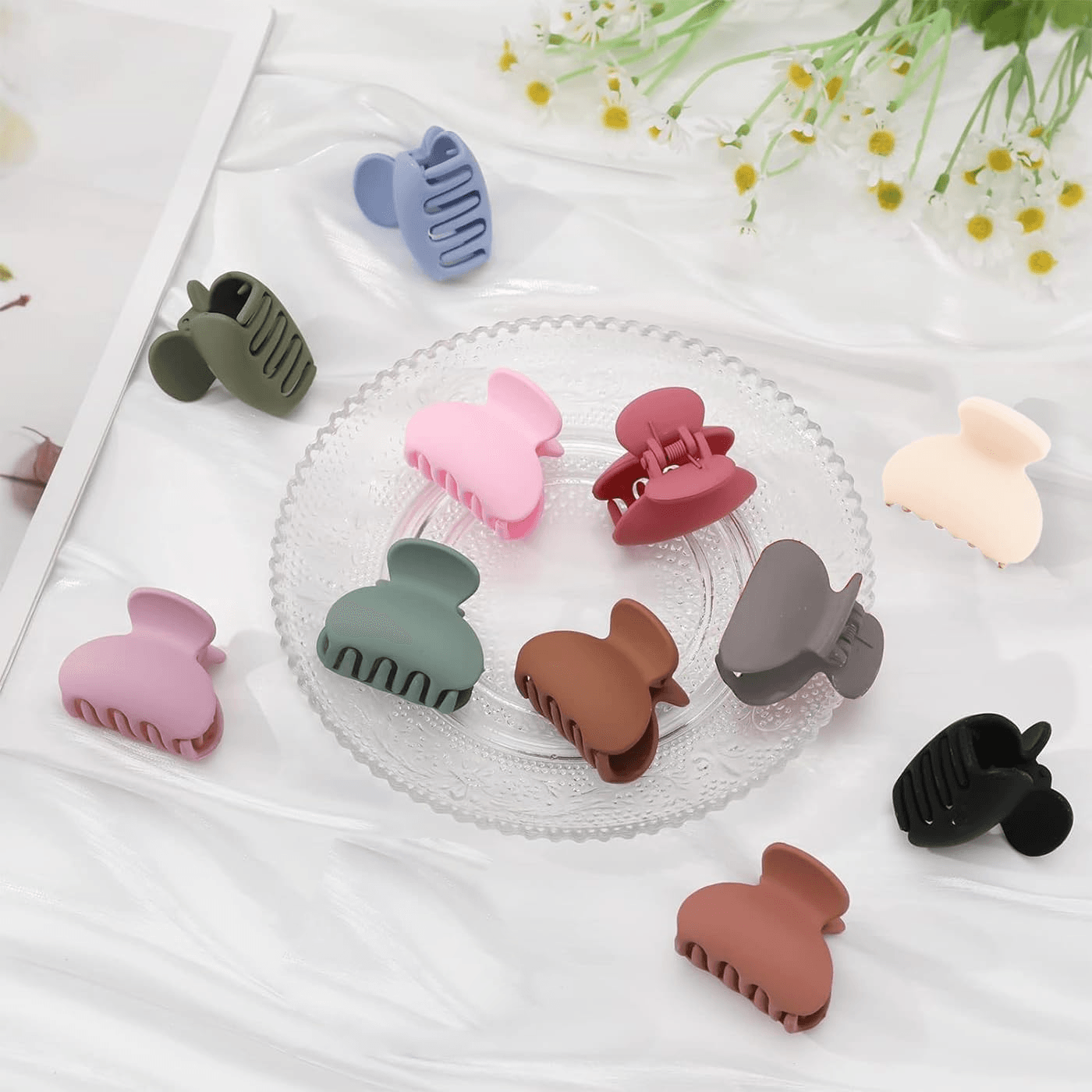 Unique Design Hair Claw Clips - 12 Pcs (C107)