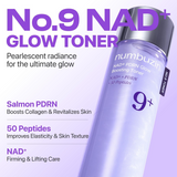 نومبوزين رقم 9 - تونر معزز للإشراق NAD+ PDRN - 150 مل