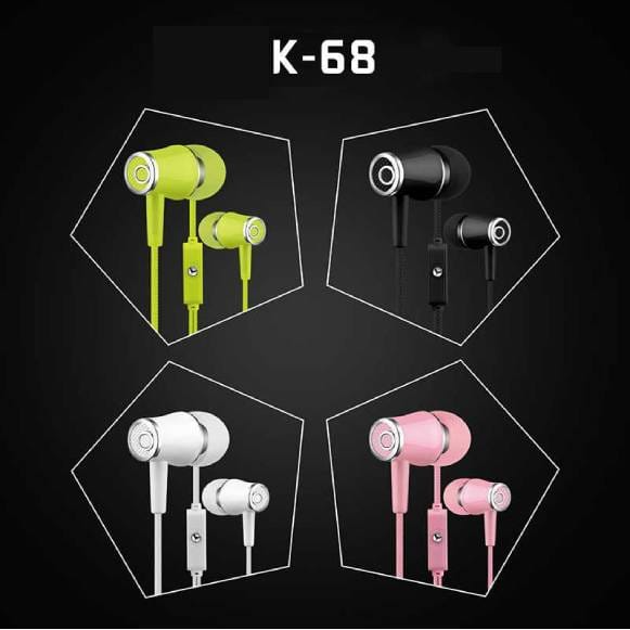 Kin Hi-Fi Stereo Wired Headphone (Assorted Color) - K68