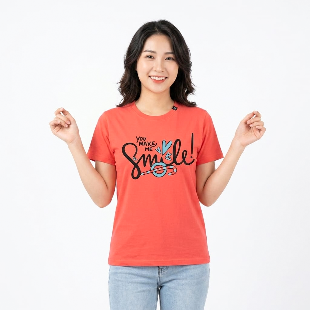 Fashion Text Printed Comfortable Women's T-Shirt #1029