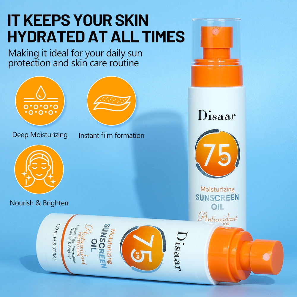 Disaar Moisturizing Sunscreen Oil SPF 75 - 150ml