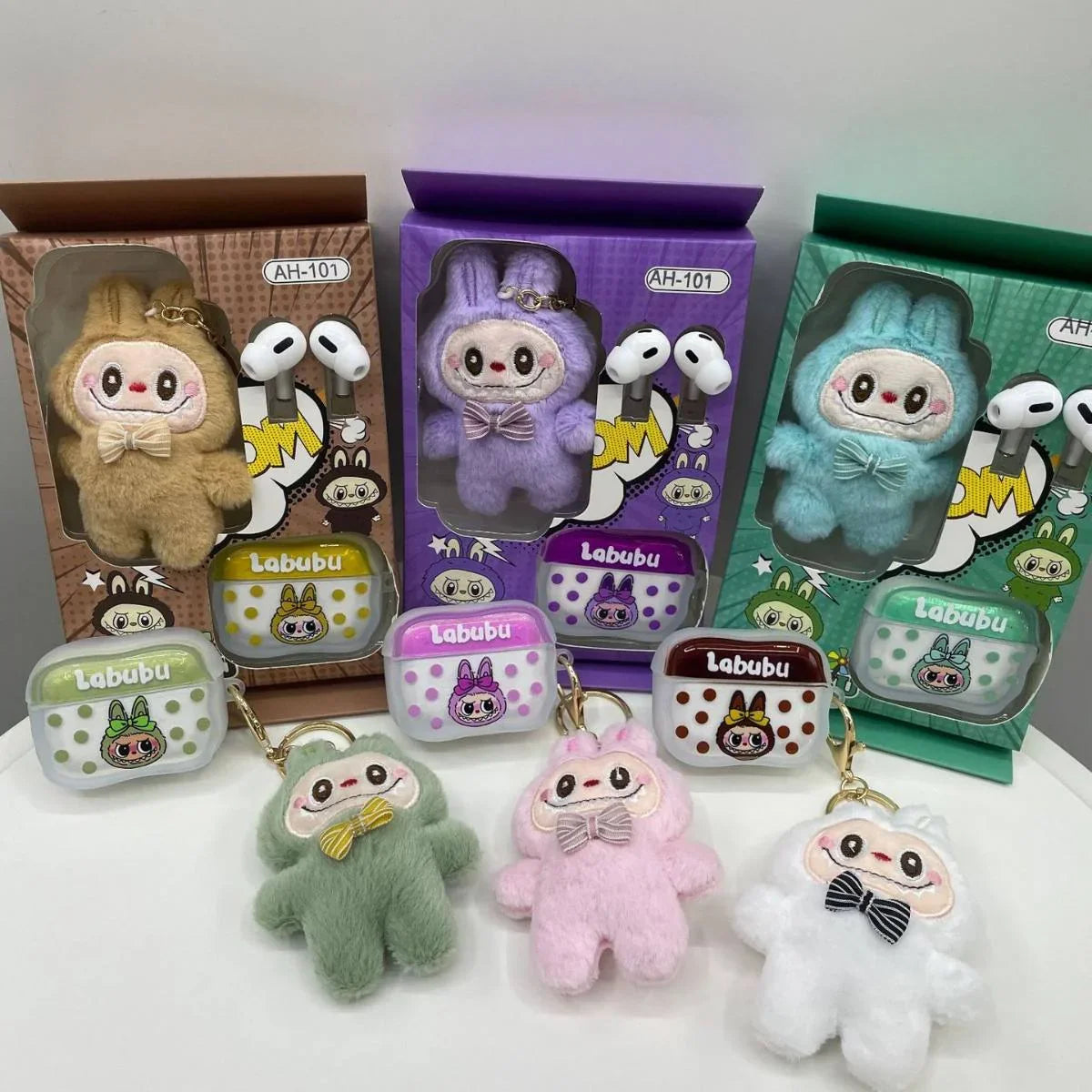 Labubu Wireless Earbuds With Cute Cartoon Stuffed Case GT-21