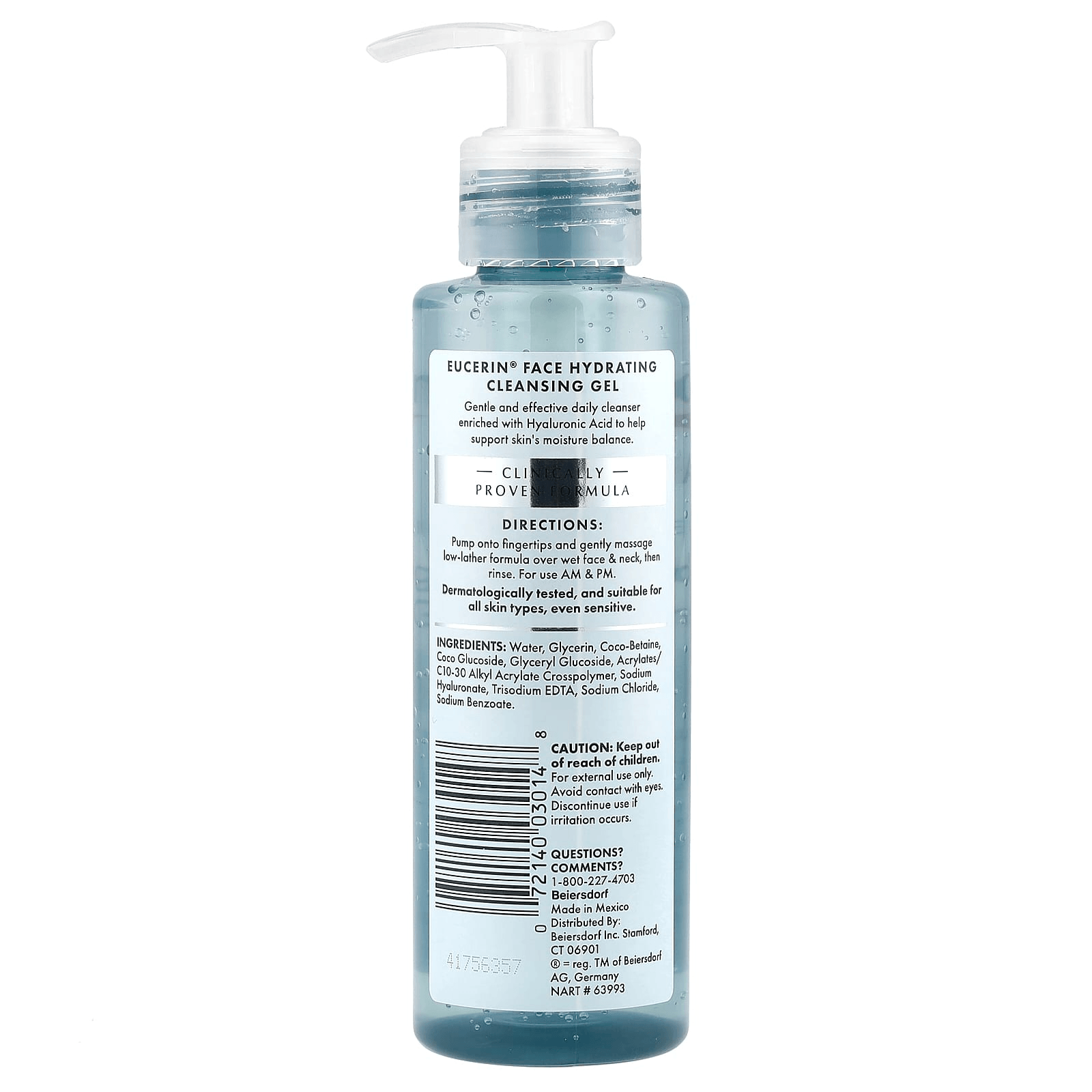 Eucerin Face Hydrating Cleansing Gel - 200ml