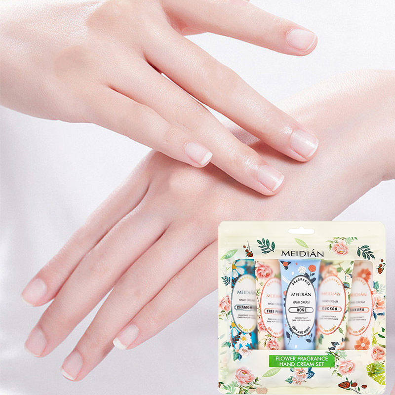 Meidian Flower Fragrance Hand Cream Set - 30g x 5 Pcs