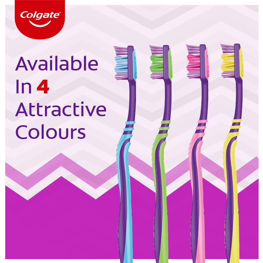 Colgate ZigZag Anti-Bacterial Toothbrush - Soft (Pack of 3)