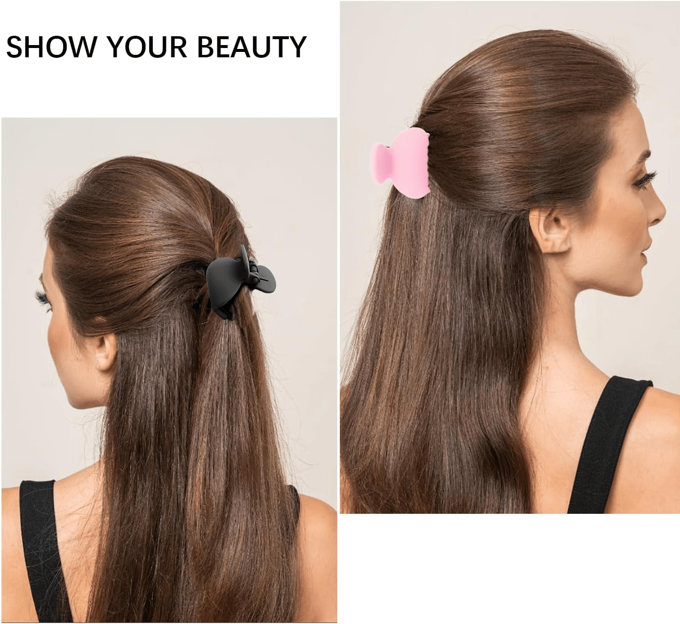 Unique Design Hair Claw Clips - 12 Pcs (C107)