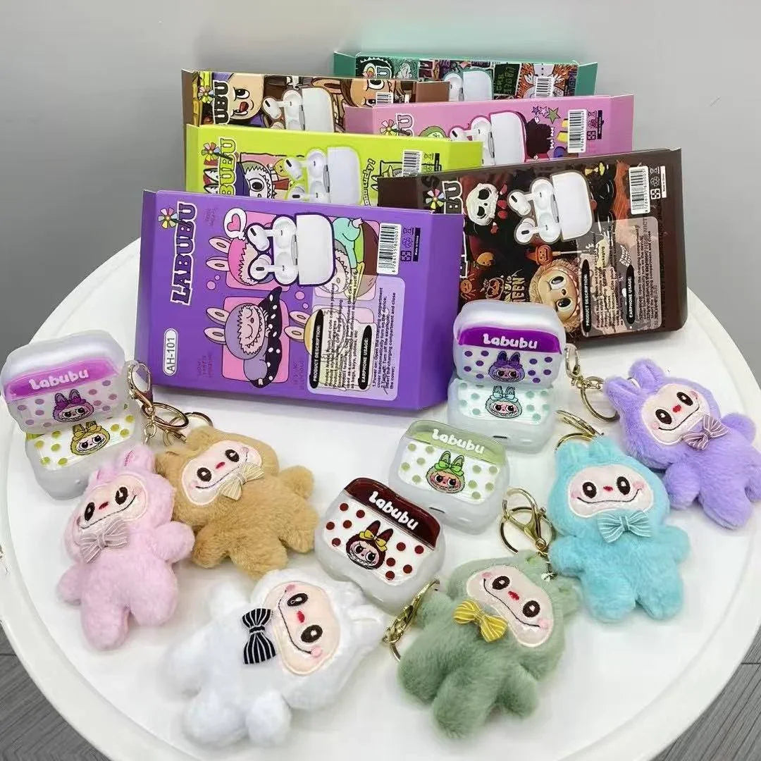 Labubu Wireless Earbuds With Cute Cartoon Stuffed Case GT-21