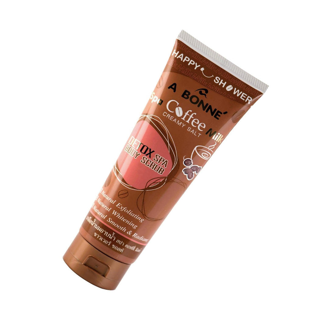 A Bonne Spa Coffee Milk Creamy Salt Detox Body Scrub - 350g