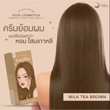 Kota Cosmetics Tortilla Thailand Hair Color Milk Tea Brown - 100ml + 100ml