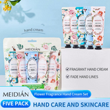 Meidian Flower Fragrance Hand Cream Set - 30g x 5 Pcs