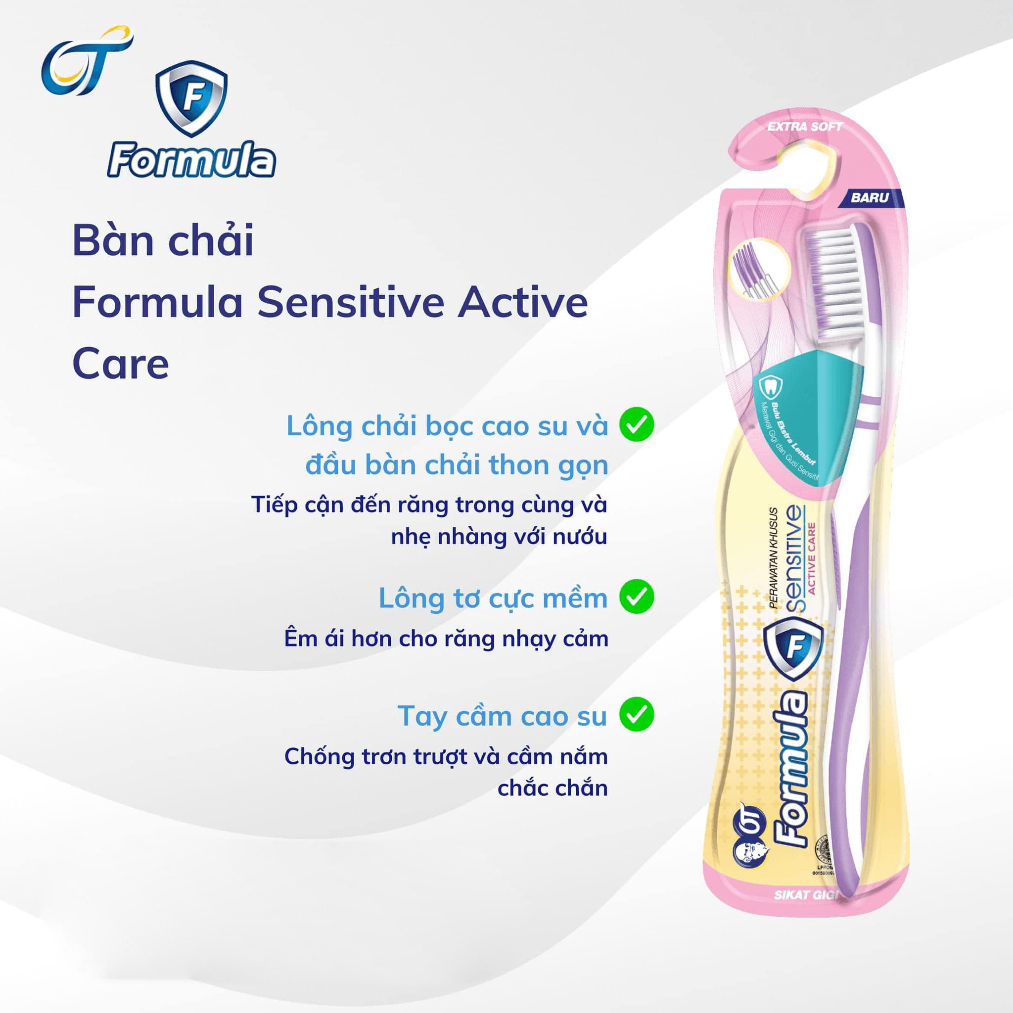 فرشاة أسنان OT Formula Sensitive Active Care - ناعمة للغاية