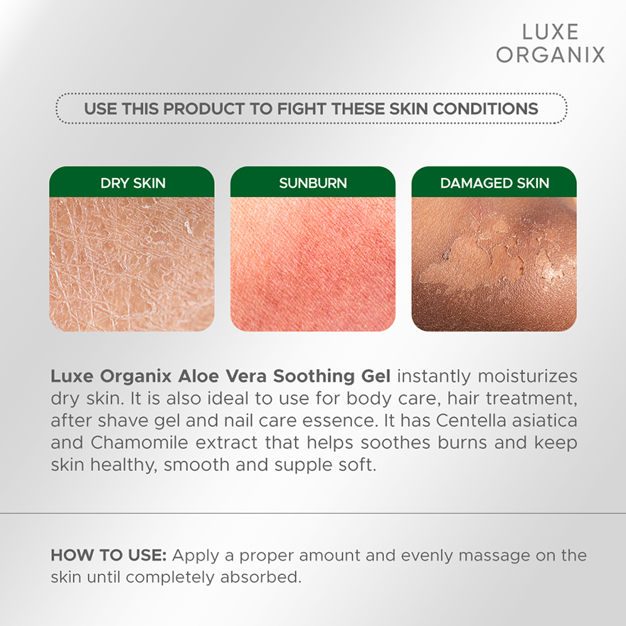 Luxe Organix Aloe Vera Soothing Gel - 100ml