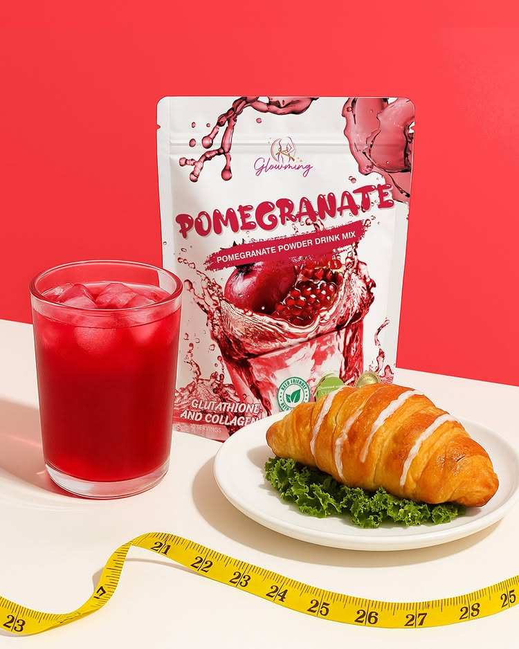 Glowming Pomegranate Powder Drink Mix - 10 Sachets x 20g