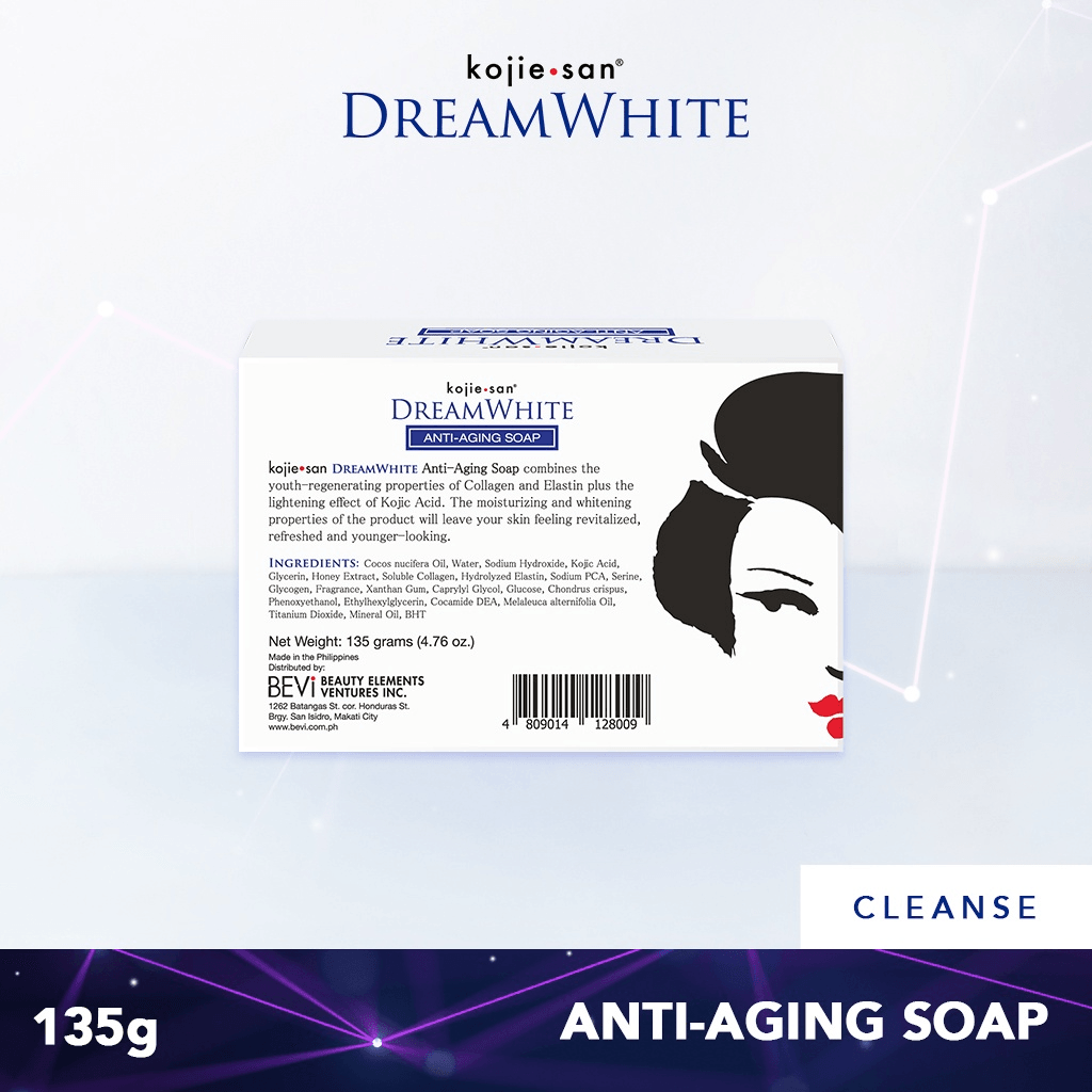 Kojie San Dream White Anti Aging Toner + Soap - 100ml + 135g
