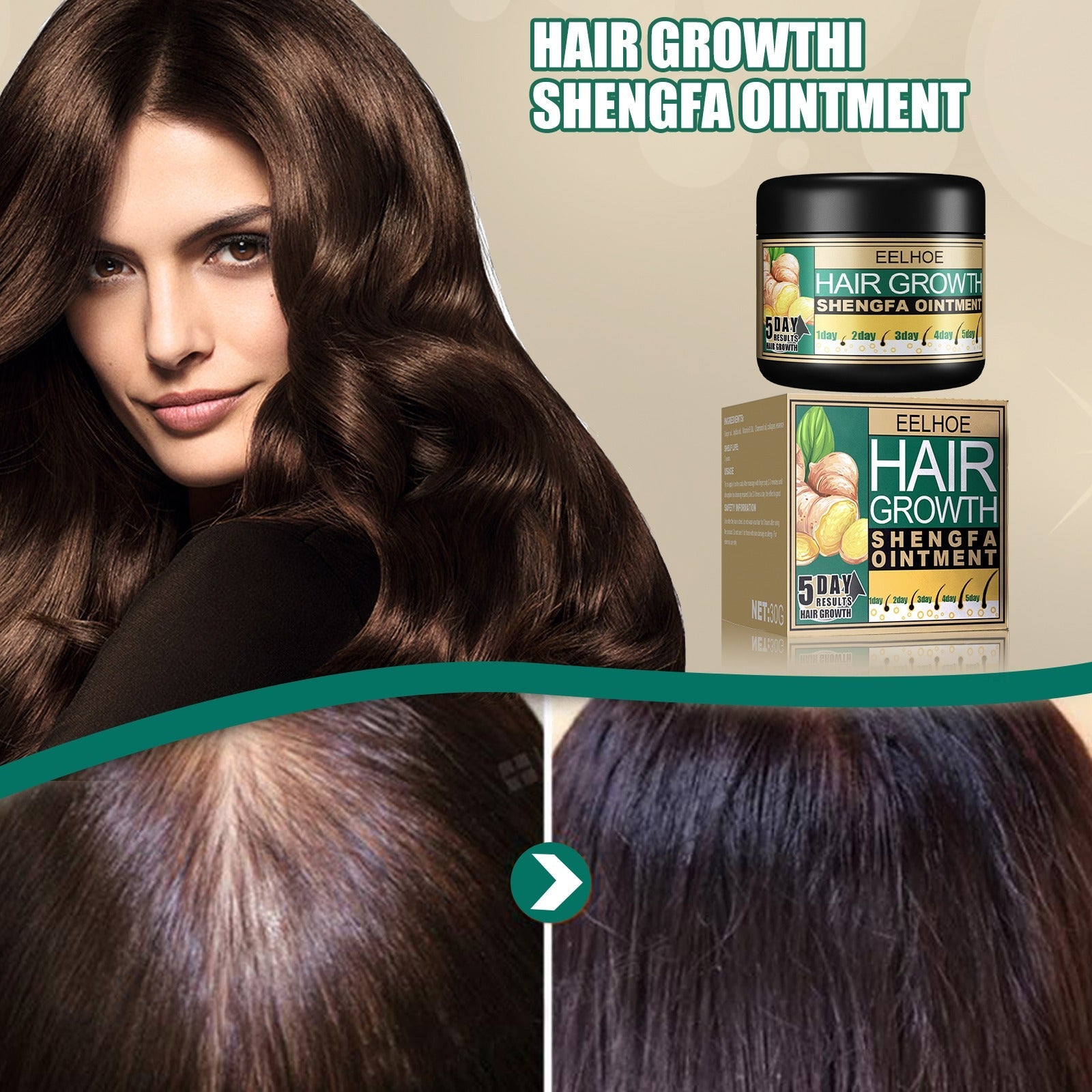 EELHOE Hair Growth Shengfa Cream - 100g